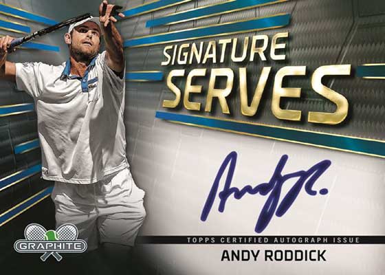 2024 Topps Graphite Tennis Signature Serves Andy Roddick