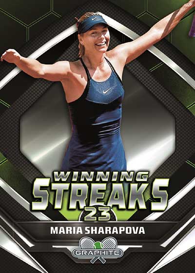 2024 Topps Graphite Tennis Winning Streaks Maria Sharapova