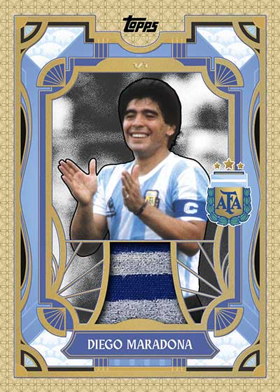 2024-25 Topps Argentina Team Set Soccer Tango Relics Diego Maradona