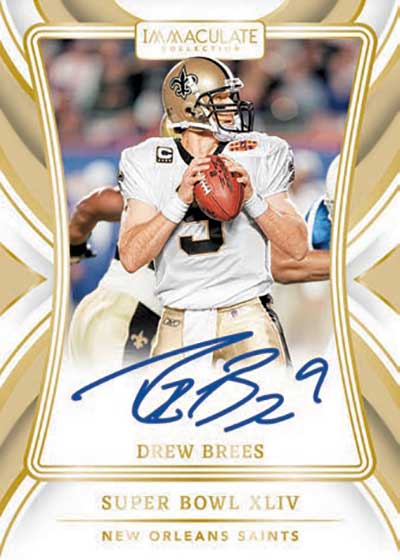 2024 Panini Immaculate Football Immaculate Moments Signatures Drew Brees
