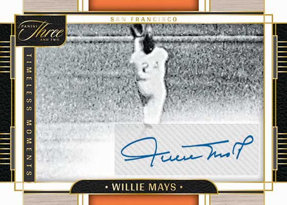 2024 Panini Three and Two Baseball Timeless Moments Signatures Willie Mays