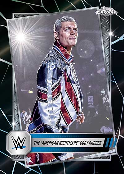 2025 Topps Chrome WWE Black Refractors Cody Rhodes