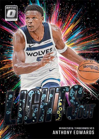 2024-25 Donruss Optic Basketball Lights Out Fast Break Anthony Edwards
