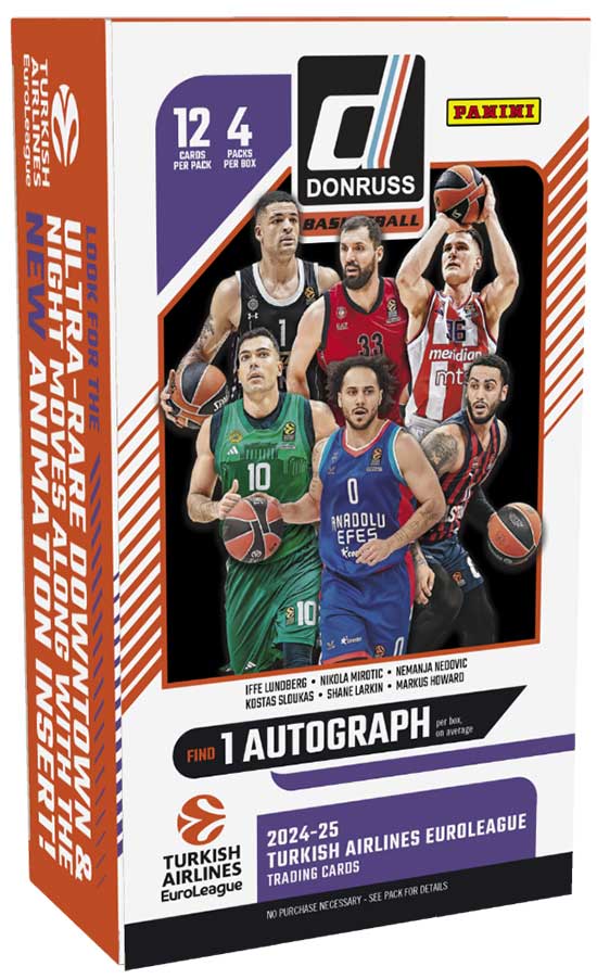 2024-25 Donruss Turkish Airlines EuroLeague Basketball Hobby Box