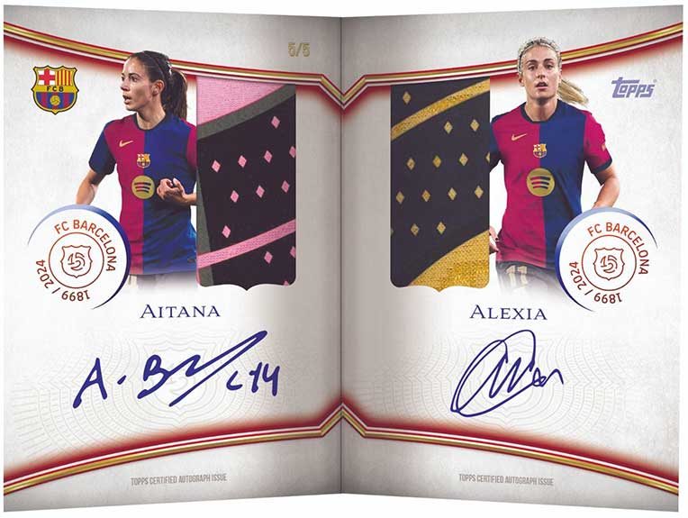 2024-25 Topps FC Barcelona 125th Anniversary Femeni Power Autograph Relic Book