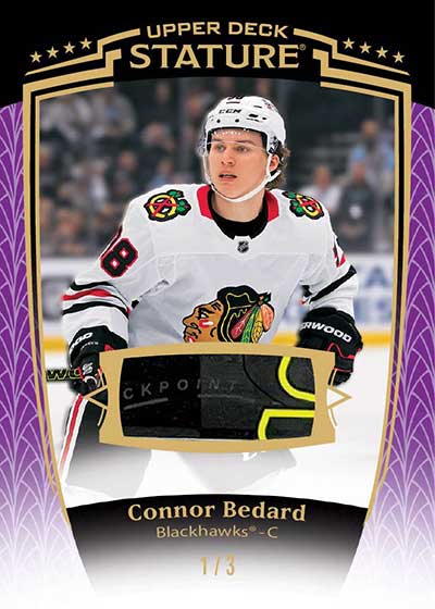 2024-25 Upper Deck Stature Hockey Premium Relic 2024-25 Connor Bedard