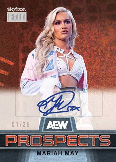 2025 SkyBox Metal Universe AEW Premium Prospects Autographs Mariah May