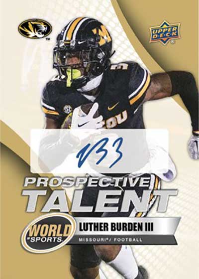 2025 Upper Deck World of Sports Prospective Talent Autographs Luther Burden III