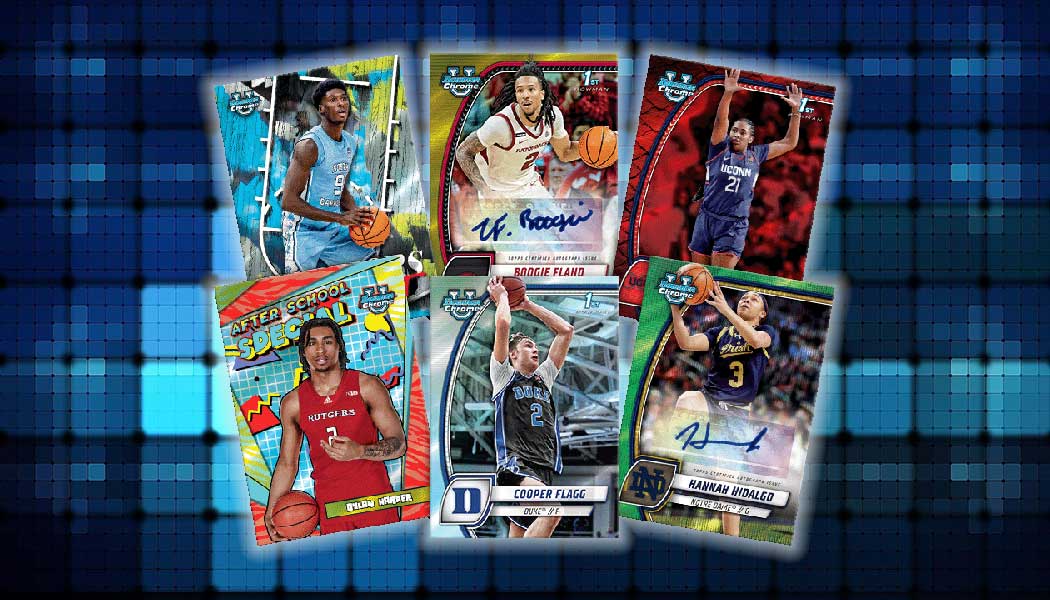 202425 Bowman Chrome University Basketball Checklist, Box Info