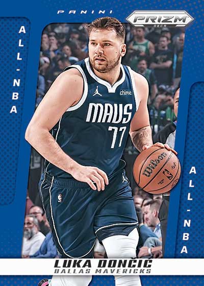 2024-25 Panini Prizm Deca Basketball Blue Prizms Luka Doncic