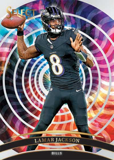 2024 Panini Select Football Color Wheel Lamar Jackson