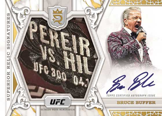 2024 Topps Royalty UFC Superior Signatures Bruce Buffer