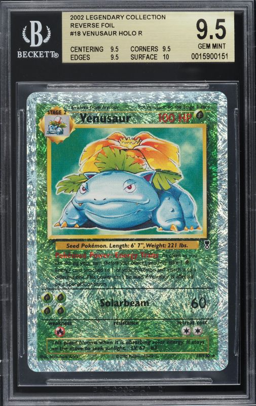 Graded: 2002 Pokémon Legendary Collection Reverse Foil #18