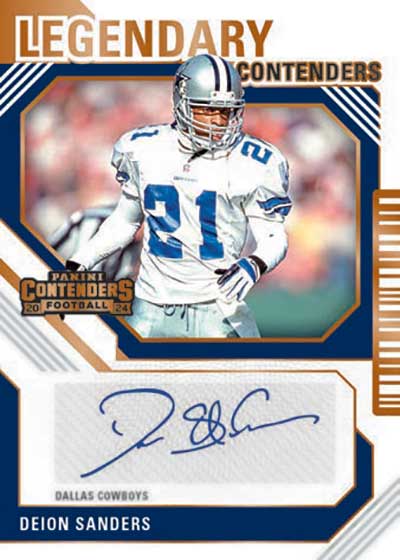 2024 Panini Contenders Football Legendary Contenders Autographs Deion Sanders