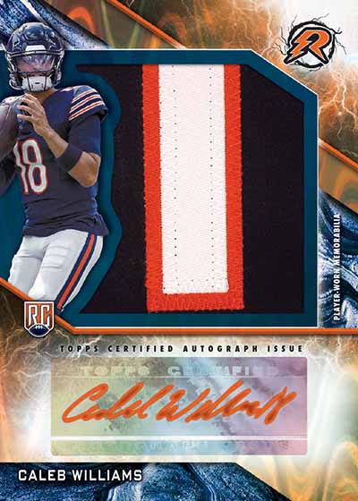 2024 Topps Resurgence Football Resurgence Rookie Patch Autographs Caleb Williams