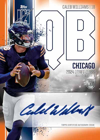 2024 Topps Signature Class Football Caleb Williams Autograph