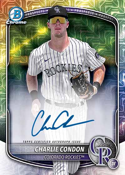 2025 Bowman Mega Box Baseball Charlie Condon Autograph