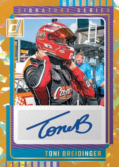 2025 Donruss NASCAR Racing Signature Series Gold Tony Breidinger