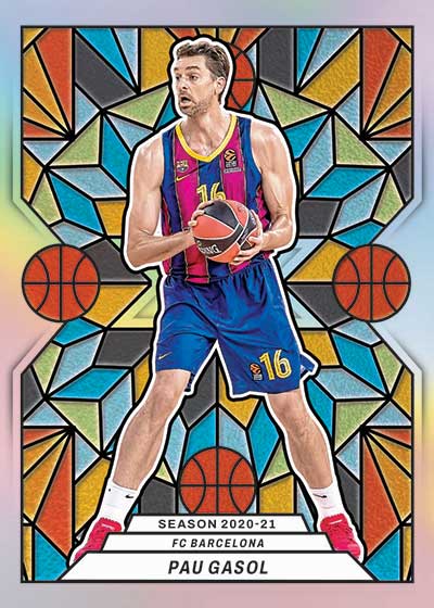 2024-25 Panini Prizm EuroLeague Basketball Stained Glass Pau Gasol