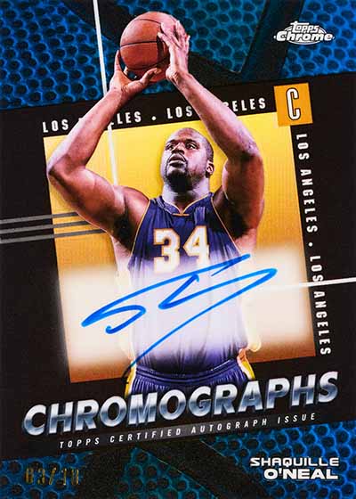 2024-25 Topps Chrome Basketball Chromographs Shaquille O'Neal