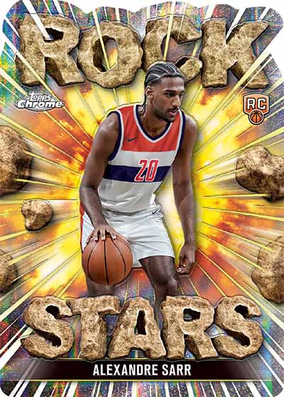 2024-25 Topps Chrome Basketball Rock Stars Alexandre Sarr