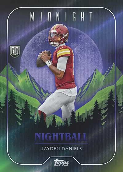 2024 Topps Midnight Football Nightball Jayden Daniels