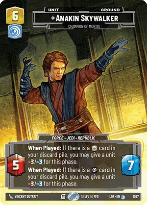 Star Wars Unlimited Legends of the Force Anakin Skywalker