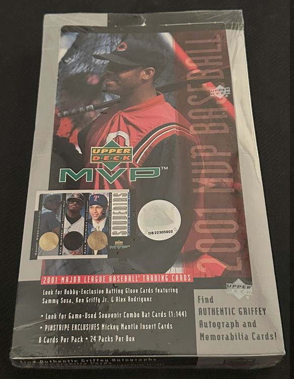 未開封ボックス Box 2001 Upper Deck MVP Baseball 2001 Upper Deck MVP Baseball Factory Sealed Box 12 Pack