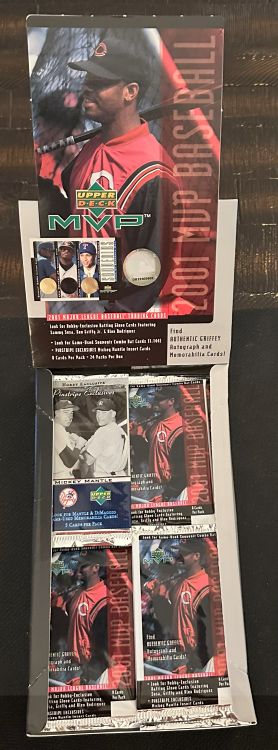 未開封ボックス Box 2001 Upper Deck MVP Baseball 2001 Upper Deck MVP Baseball Factory Sealed Box 12 Pack