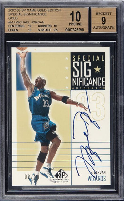Up for Auction: 2002-03 SP Game Used Edition Michael Jordan