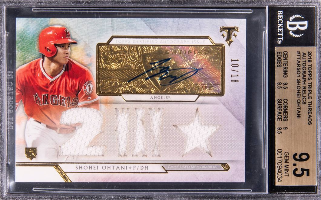 大谷翔平 TOPPS TRIPLE THREADS RELICS 2018 Topps Triple Threads Autograph Relics Shohei Ohtani Up for