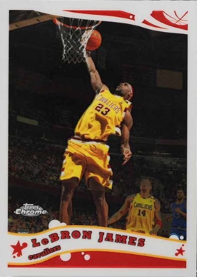 Looking Back at LeBron James' Topps Chrome Basketball Cards