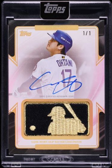 Shohei Ohtani Gold Logoman Autographed Patch Card Sets Record