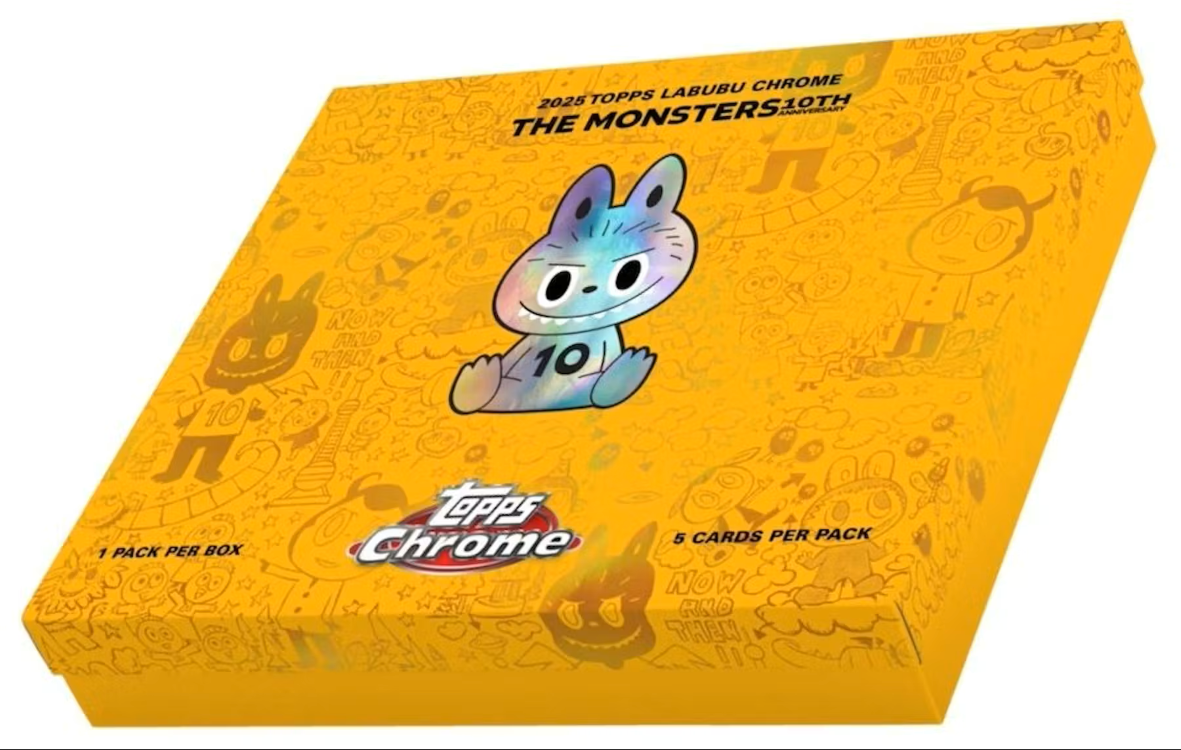 2025 Topps Chrome Labubu Checklist Details, Box Info