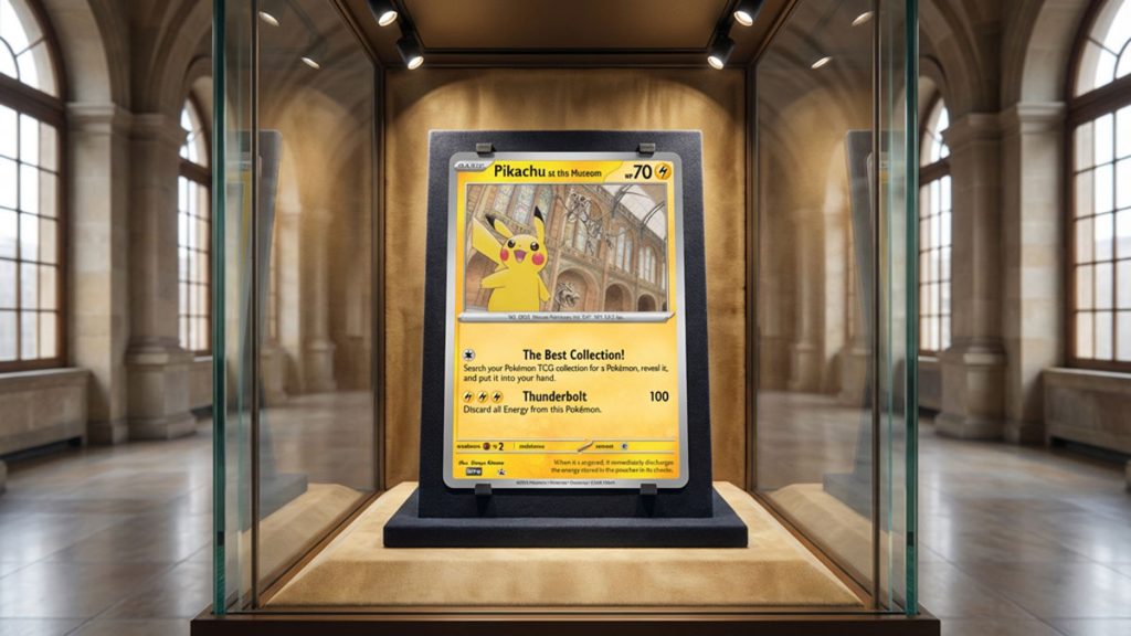 Pikachu at the Museum Promo Card